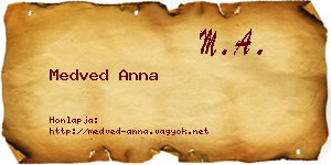 Medved Anna névjegykártya